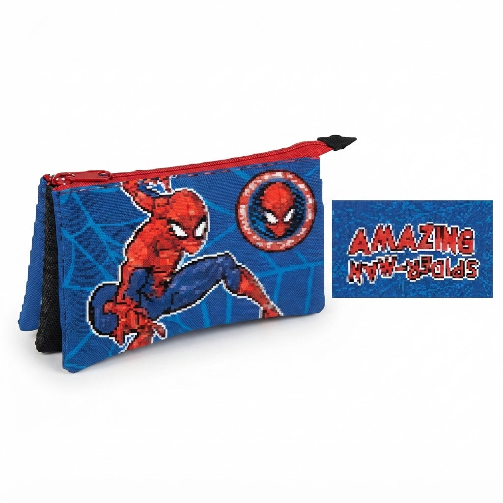 Spiderman Triple Pencil Case