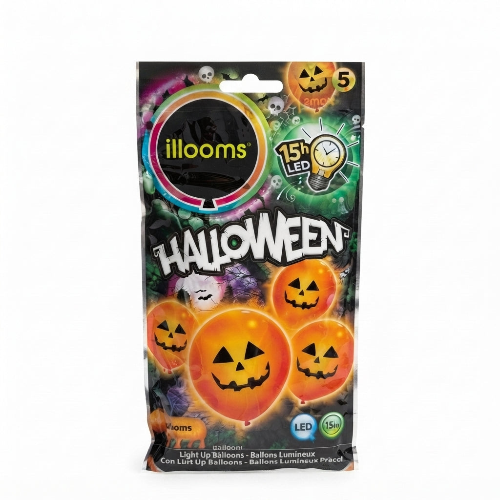 Halloween LED-Leuchtballons, verschiedene - 498 Stück