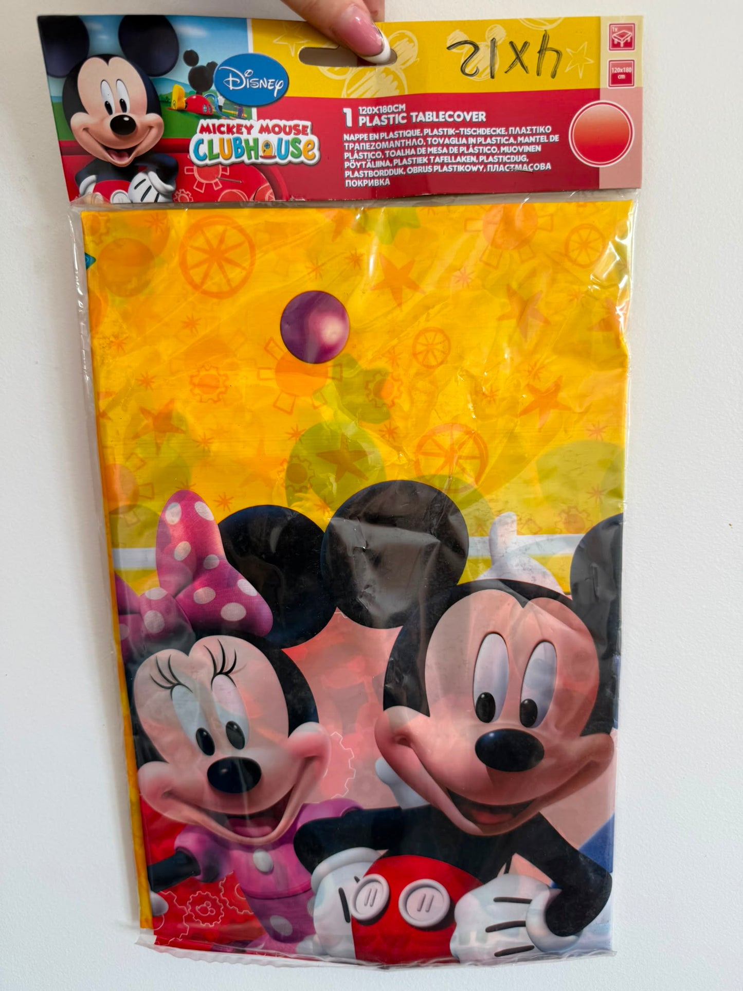 Mickey Mouse plastični stolnjak 120x180 cm - 192 komada