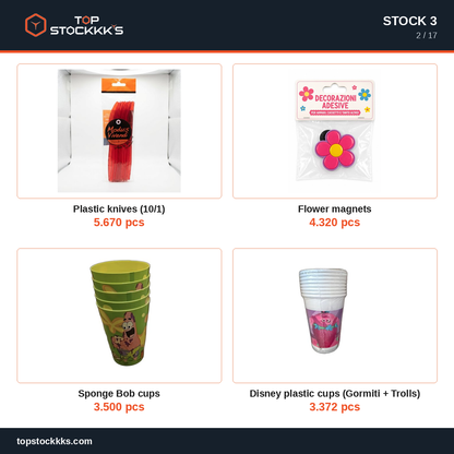 Party Program + Pallet Stock Lot — 231.569 pcs — 50.000 EUR