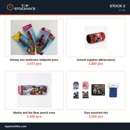 School Supplies & Kids Toys Stock Lot — 36.453 pcs — 40.000 EUR