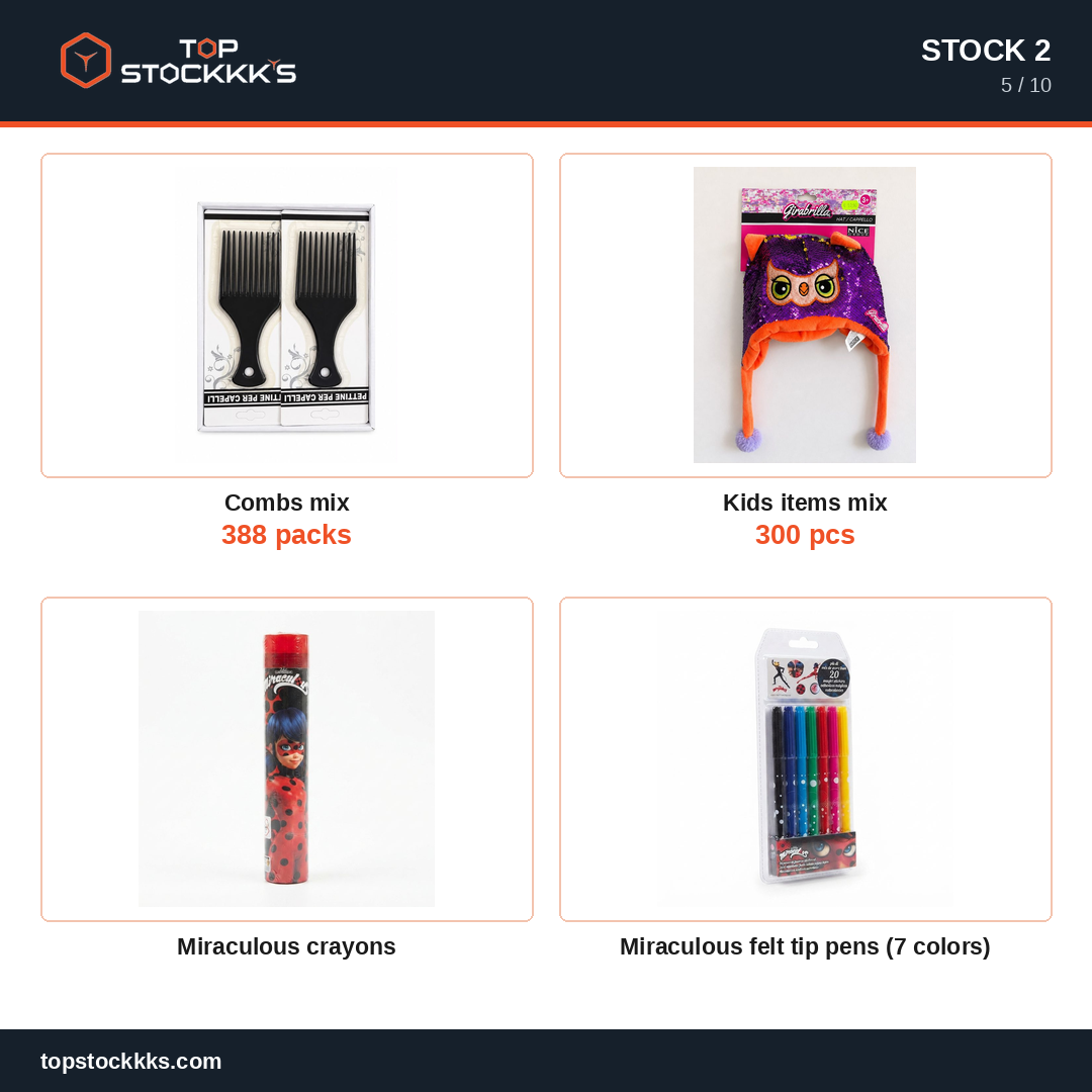 School Supplies & Kids Toys Stock Lot — 36.453 pcs — 40.000 EUR