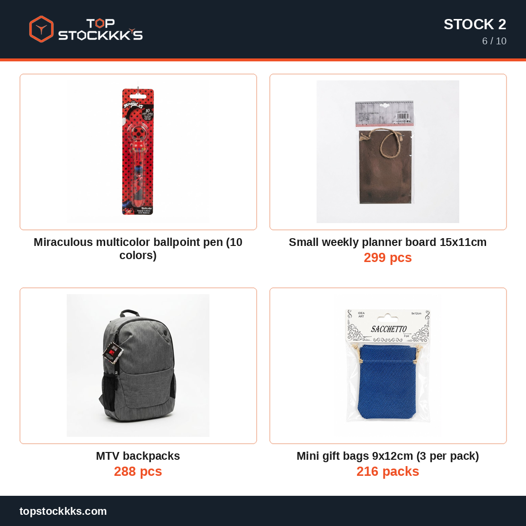 School Supplies & Kids Toys Stock Lot — 36.453 pcs — 40.000 EUR