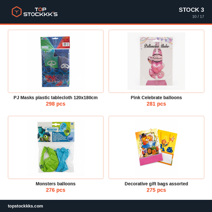 Party Program + Pallet Stock Lot — 231.569 pcs — 50.000 EUR