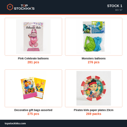 Party Program Stock Lot — 81.569 pcs — 35.000 EUR