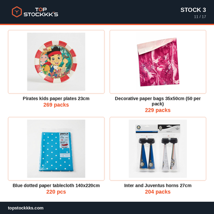 Party Program + Pallet Stock Lot — 231.569 pcs — 50.000 EUR