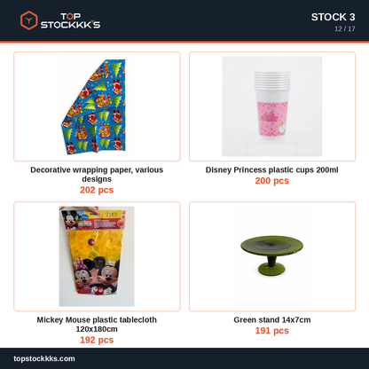Party Program + Pallet Stock Lot — 231.569 pcs — 50.000 EUR