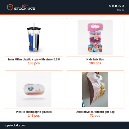 Party Program + Pallet Stock Lot — 231.569 pcs — 50.000 EUR