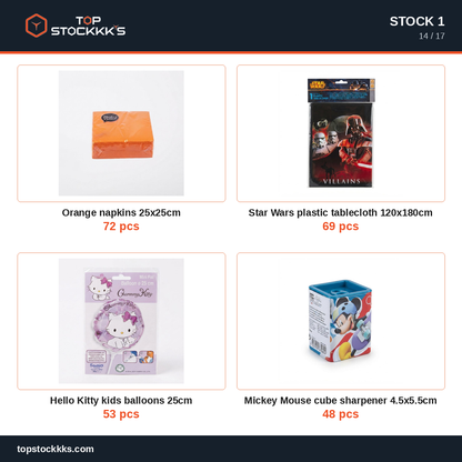 Party Program Stock Lot — 81.569 pcs — 35.000 EUR