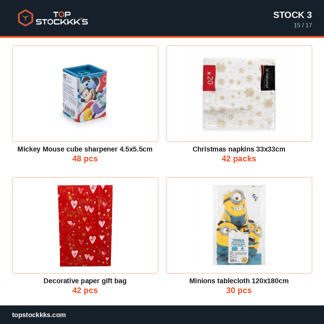 Party Program + Pallet Stock Lot — 231.569 pcs — 50.000 EUR