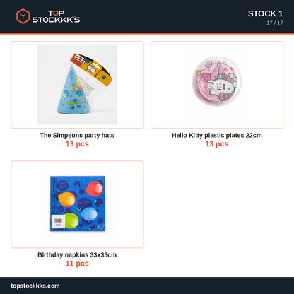 Party Program Stock Lot — 81.569 pcs — 35.000 EUR
