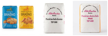 Lito Bačka wheat flour T-400 and T-500, retail bags and sacks