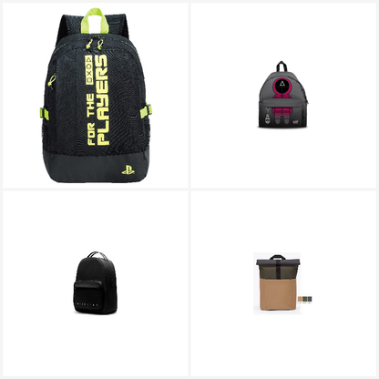 PlayStation, Squid Game & basic backpacks