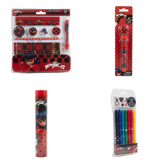 Miraculous School Supplies kolaz