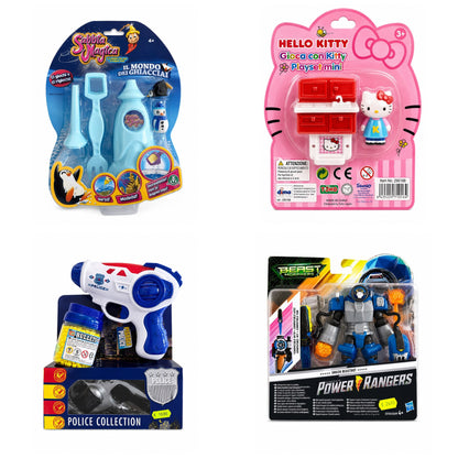 Toys and mixed items stock assortment