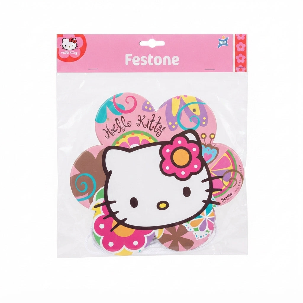Hello Kitty dječji papirnati ukras za zid 400x22 cm - 94 komada