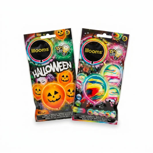 Halloween LED-Leuchtballons, verschiedene - 498 Stück