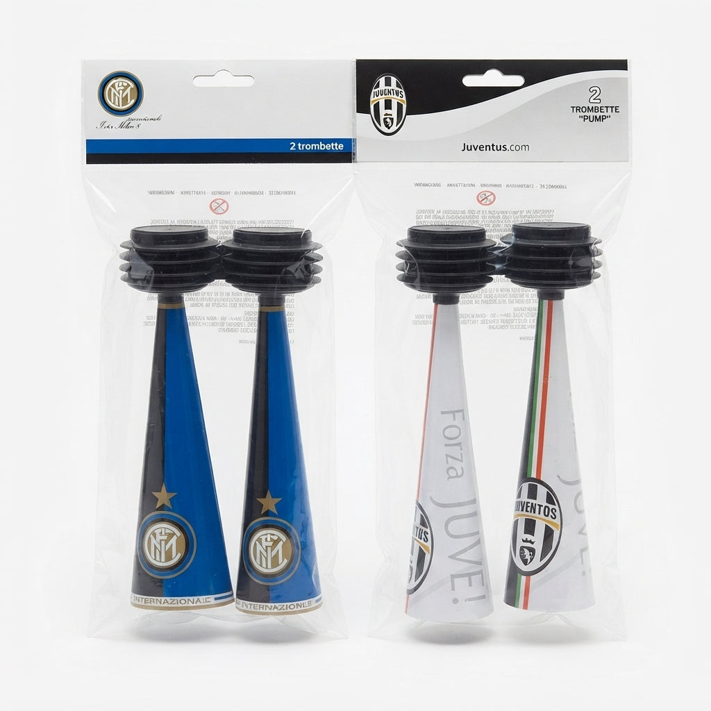 Internazionale and Juventus trumpets 27cm - 204 packs