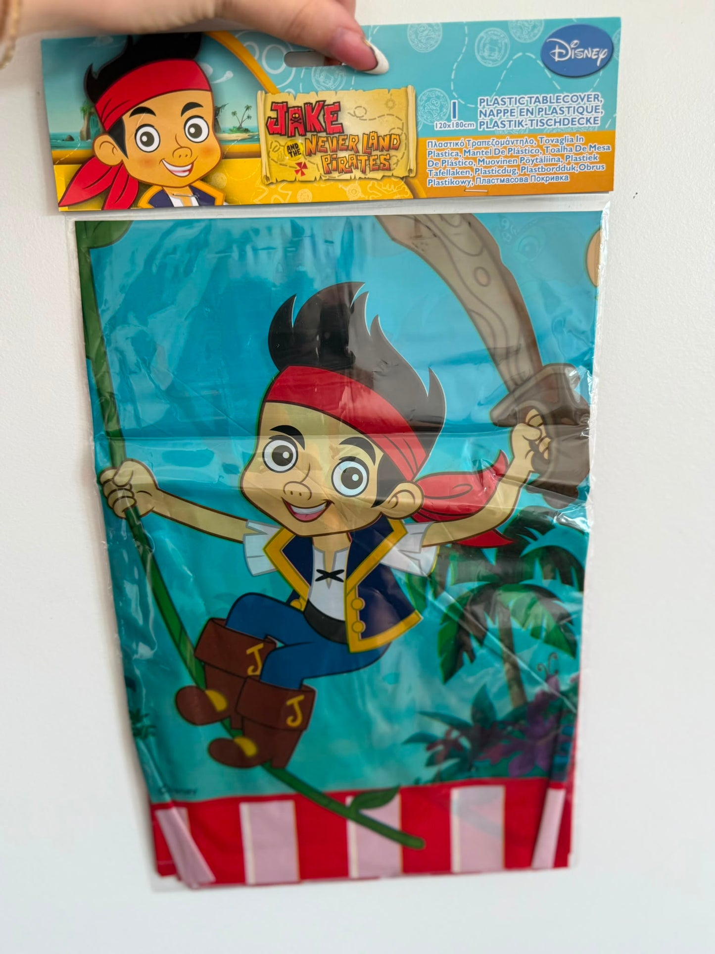 Jake pirate plastic tablecloth - 120x180cm - 511 pcs